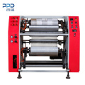 Semi auto stretch film rewind PE /PVC stretch film slitter rewinder machine